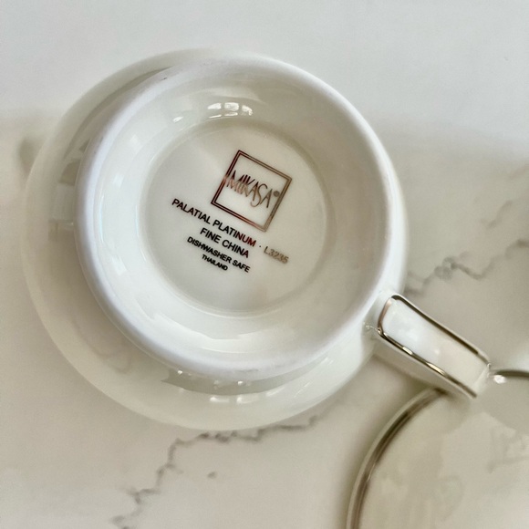 Mikasa Palatial Platinum Fine China Coffee/Tea Service for 8 - Picture 8 of 10